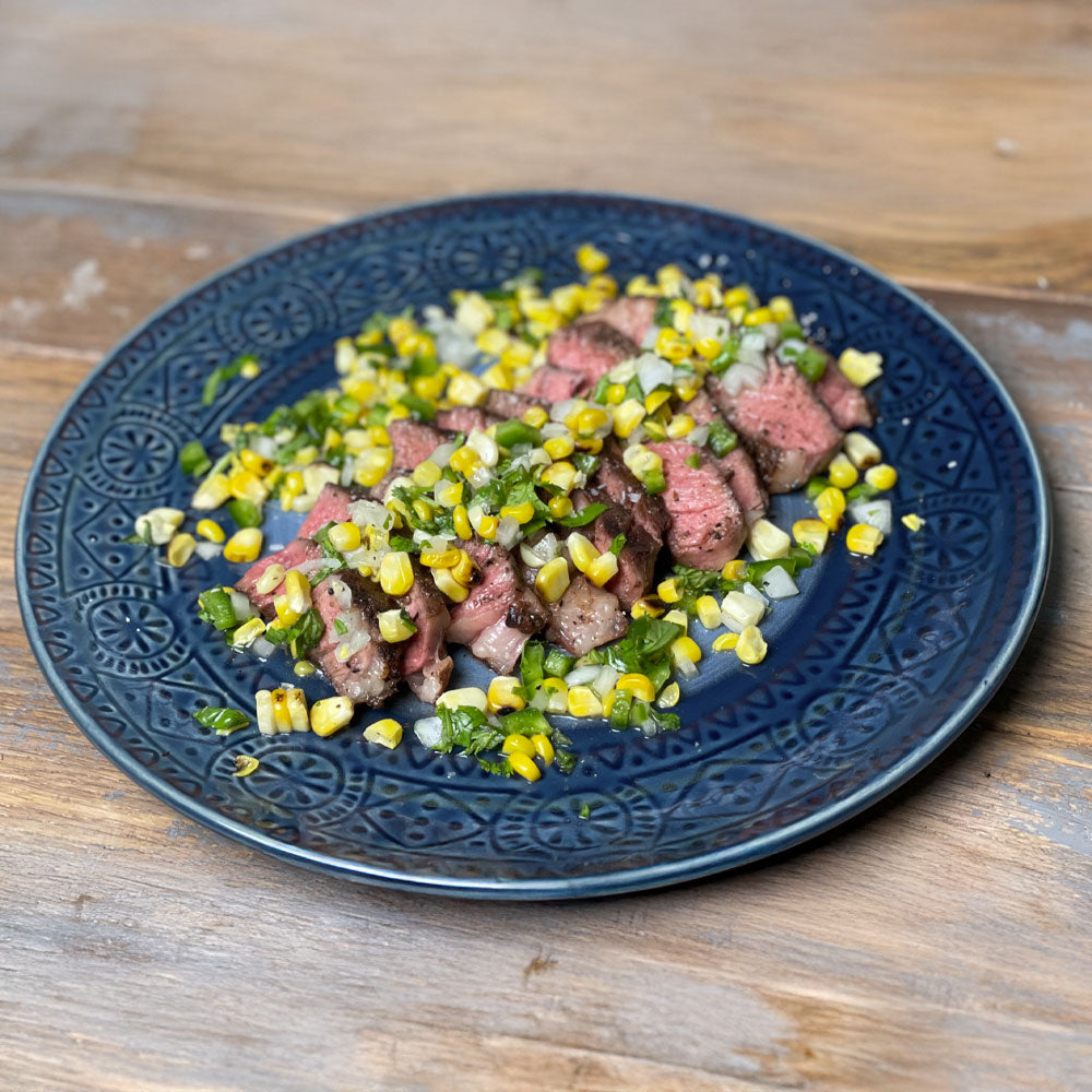 Coffee Crusted Ribeye with Fresh Corn Salsa: Bold, Smoky, and Flavor-Packed