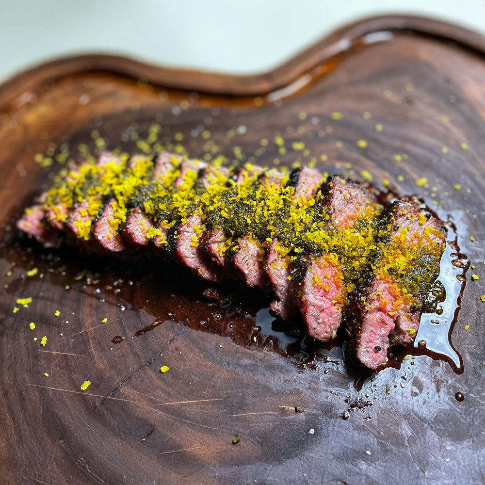 Steak & Cured Egg Yolk with Chimichurri: Level Up Your Steak & Eggs