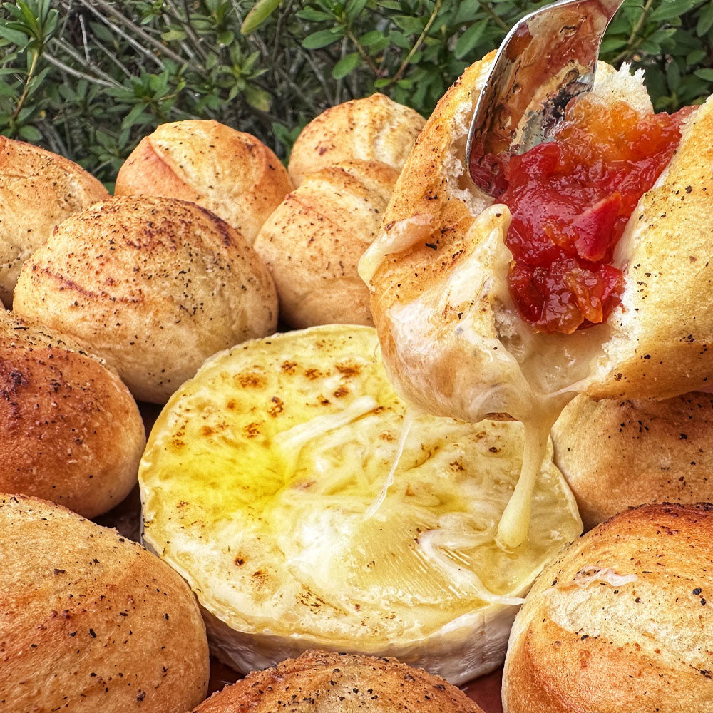 Baked Brie Garlic Rolls with SPF 7 | Buttery, Cheesy, and Crowd-Pleasing