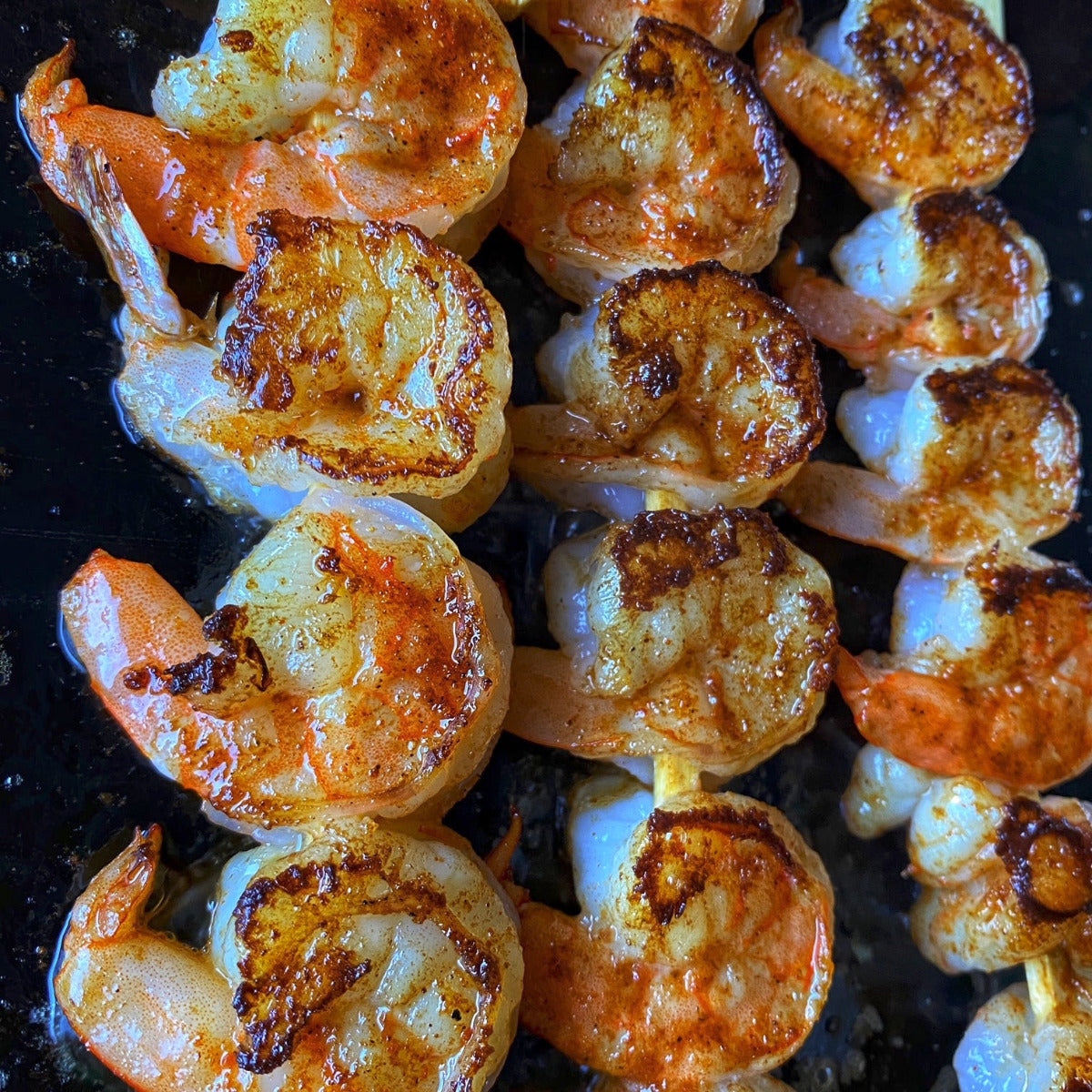 Shrimp Seasoned with Those Florida guys fin and fowl bbq rub